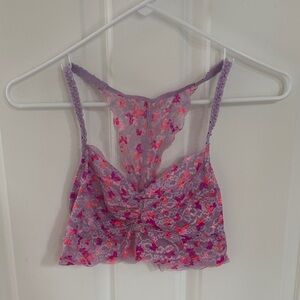 Victoria's Secret Pink and Purple Lace Bralette